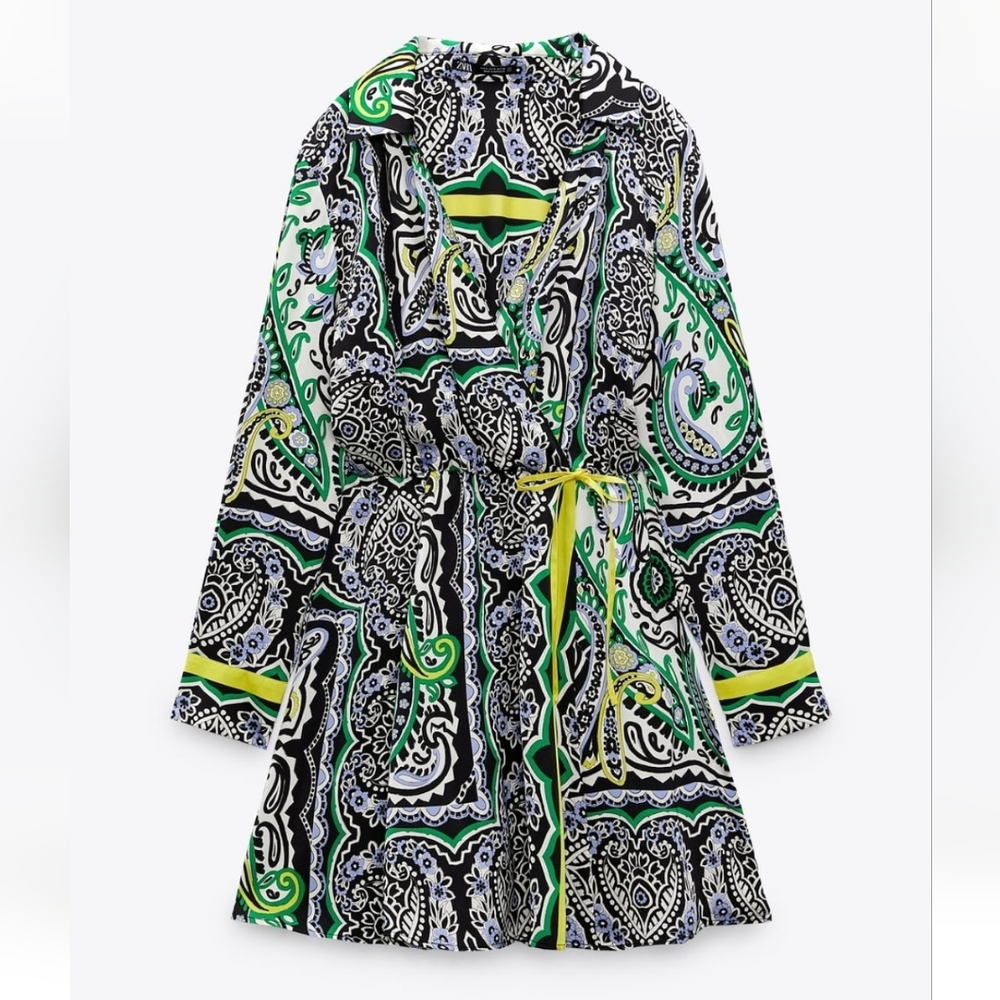 Zara printed mini dress - Picture 3 of 5